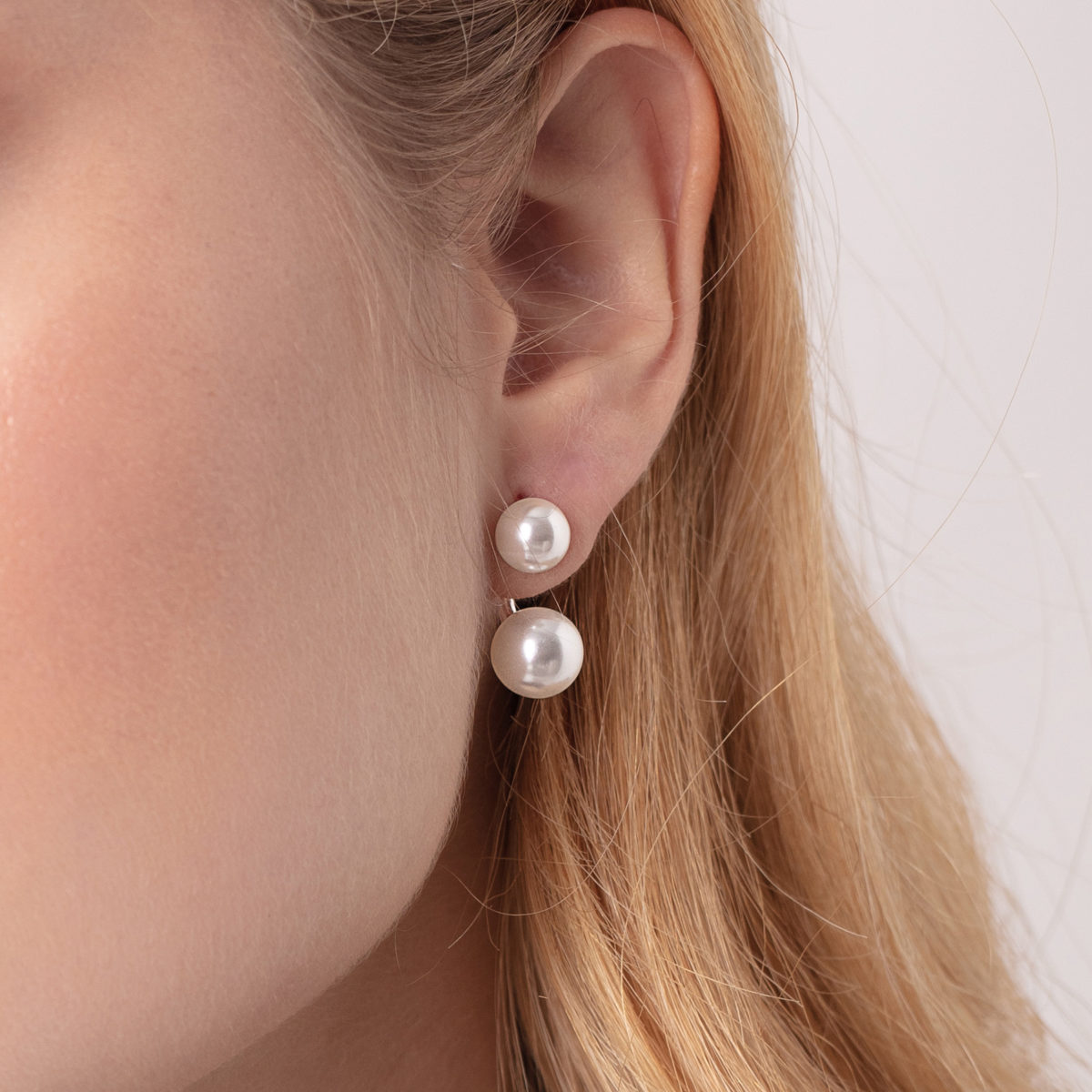 Double store pearl earrings